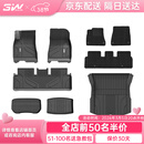 3W适用特斯拉model3焕新版TPE汽车脚垫+毯面+尾箱垫+前后仓5件套