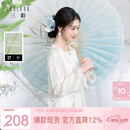 三彩【蝶影流光】2026春季新款新中式提花小衫流苏宽松盘扣C