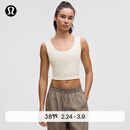 lululemon丨Wunder Train 女士宽肩带运动背心 LW1FOTS 浅象牙白 M /8
