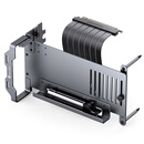 乔思伯（JONSBO）A50灰色 PCIE5.0 铝制显卡竖装支架（显卡延长线/高速传输/显卡长度支持365MM/抗干扰）