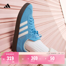 adidas「T头鞋」VL COURT复古休闲板鞋德训鞋男女阿迪达斯轻运动   蓝色/亮白/树脂黄 (推荐女生选小半码)   41