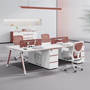 职员办公桌椅组合简约现代电脑桌4/62人员工桌办公室工位 6人位配人体工学椅