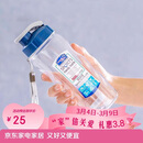 乐扣乐扣（LOCK&LOCK）夏季塑料水杯户外便携式提绳运动水杯手提式塑料壶500ML透明