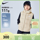 NIKE  耐克童装男女童羽绒马甲冬季新款儿童可拆卸连帽上衣 白沙色 160 /80 【建议身高158-170cm】