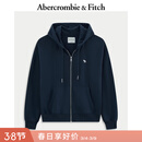 Abercrombie & Fitch【美式复古】经典小麋鹿图案美式抓绒卫衣25秋冬女装152-5417 宝蓝色 S (165/88A)