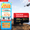 闪迪（SanDisk）256GB TF（MicroSD）内存卡 A2 4K V30 U3 C10 至尊超极速移动存储卡 读速200MB/s 写速140MB/s