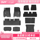 3W适用于特斯拉焕新版Model3专车专用汽车脚垫后备箱垫组合六件套