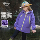 迪士尼（Disney）儿童冲锋服2026新款男女童加绒外套春装防风软壳外套中大童上衣