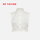 EP雅莹饰品 叠穿装饰纯色假领打底内搭上衣 2026新品N04A 新中式立领 L