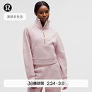 lululemon丨Scuba 女士超宽松款烟囱领卫衣*拉绒 LW3IFSS 瓷韵粉/金 M /L