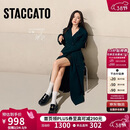 思加图杨幂同款2026春秋叶伯爵乐福鞋皮鞋女EGB60AA6 松露黑 36