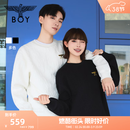 BOY LONDON【简约春日】春季男女款提花潮牌圆领宽松卫衣N03029 米白色N03029 L