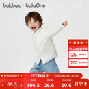 巴拉巴拉童装男童长袖衬衫翻领宝宝2026新款春装弧形下摆纯棉亲肤百搭衣服