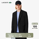 LACOSTE法国鳄鱼男装25秋冬新款羊毛混纺西装外套|VH8506 031/黑色 48 S/M