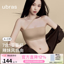 ubras虞书欣同款无痕妥妥杯肩带抹胸防滑透气大小胸粉底液内衣文胸 隐形肤（原肤裸） 【虞书欣同款】 M A75/B75/C75