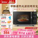 美的（Midea）微波炉烤箱一体机 小型家用20升微波炉  光波加热 钻石背板（M1-L201B）