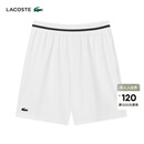LACOSTE法国鳄鱼男装26春季新款德约科维奇系列运动短裤|GH7413 3IN/白色/黑色 M