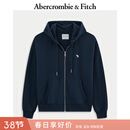 Abercrombie & Fitch【美式复古】经典小麋鹿图案美式抓绒卫衣25秋冬女装152-5417 宝蓝色 S (165/88A)