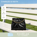CHARLES&KEITH子母链条大容量流浪包托特包单肩斜挎包女包礼物CK2-40671449 【L号】Black黑色 L