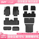 3W适用于特斯拉焕新版ModelY专用TPE汽车脚垫25款标准六件套