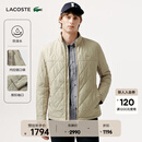 LACOSTE法国鳄鱼男装25秋冬新款菱形格绗缝立领棉服外套|BH2542 02S/奶咖色 S /M 48