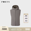 PORTS男装秋冬时尚保暖皮草内胆棉马甲MM9F400NWO013 KHAKI M