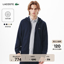 LACOSTE法国鳄鱼男装25秋冬新款经典纯棉百搭连帽拉链卫衣外套|SH9809 166/藏青色 M 4