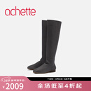 achette雅氏5SD4 简约正装长靴舒适乳胶底女靴 G1-中性灰 38