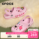 卡骆驰（CROCS）洞洞鞋贝雅卡骆班轻便耐磨一脚蹬休闲鞋|205089 芭蕾粉/糖果粉-6TG 37 /38(230mm)