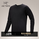 ARC'TERYX始祖鸟 HALLAM MERINO WOOL CREW 保暖 男子 抓绒衫 Black/黑色 L