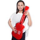 立国电子琴ZJ30新型手持便携式电子琴乐器充电款 颜色 亮面黑棕色