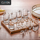CLITON白酒杯分酒器套装一口杯高脚茅台酒杯刻度分酒壶玻璃烈酒杯6杯6壶