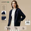 LACOSTE法国鳄鱼女装25秋冬新款休闲宽松拉链卫衣外套|SF5256 166/藏青色 S 36