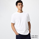 优衣库男装女装快干圆领T恤/短袖26春夏新款482300 00 白色 L