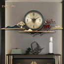 伊弥伊弥EVEMI 珐琅彩装饰挂钟客厅黄铜钟表时钟新中式福鹿静音居家软 福鹿吉祥-黄铜款+珐琅彩