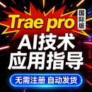 Trae Pro国际版订阅会 员 AI技术指导应用 支持skills技能规则 30天pro+版 30天pro+版