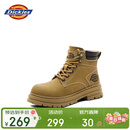 Dickies童鞋皮靴中童靴子马丁靴儿童工装靴 土黄 31（鞋内长204mm） 