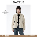 DAZZLE地素棉服女2026年春季新款米白色棉衣 米白色 XS