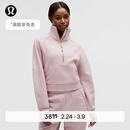 lululemon丨Scuba 女士超宽松款烟囱领卫衣*拉绒 LW3IFSS 瓷韵粉/金 M /L