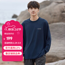 mont·bell 长袖t恤男户外春夏速干透气轻便纯色简约百搭上衣 1114688 NV海军蓝 L