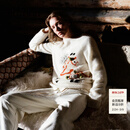 edition【高圆圆同款】2026春季新款马年限定五花马图腾羊毛毛衣 米白色 S