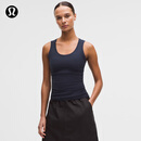 lululemon丨Ribbed Nulu 女士罗纹低圆领背心 芯吸 LW1FN8S 海军蓝 S