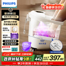 飞利浦（PHILIPS）泡脚桶躺泡免洗电动按摩足浴盆UV杀菌小白桶智能恒温加热软胶泡脚盆3222F 三八节礼物实用礼物