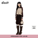 DZZIT【刘浩存同款】地素短裤2025冬新款美拉德灯芯绒五分裤女3J4Q104 棕色 XS