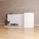 CLCEY纸质屏风隔断客厅软隔断折叠移动办公室玄关直播间背景墙 色高1点8长5宽36cm