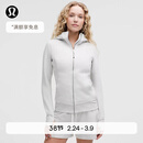 lululemon丨Scuba 女士拉链连帽衫*拉绒 杂色超浅灰(LW3KAMS) M /8