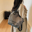 大容量女士多功能托特包超轻拉链款手提款双肩包单肩包洋气百搭tb 紫色