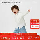 巴拉巴拉童装男童长袖衬衫翻领宝宝2026新款春装弧形下摆纯棉亲肤百搭衣服