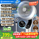 艾美特（AIRMATE）【天鹅MAX】语音空气循环扇18档直流变频家用电风扇落地扇一级能效负离子净化 FA23-SRDI151