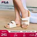 斐乐（FILA）官方女鞋运动拖鞋斐乐漂流船2休闲沙滩鞋子凉拖 奶白-GD 37.5